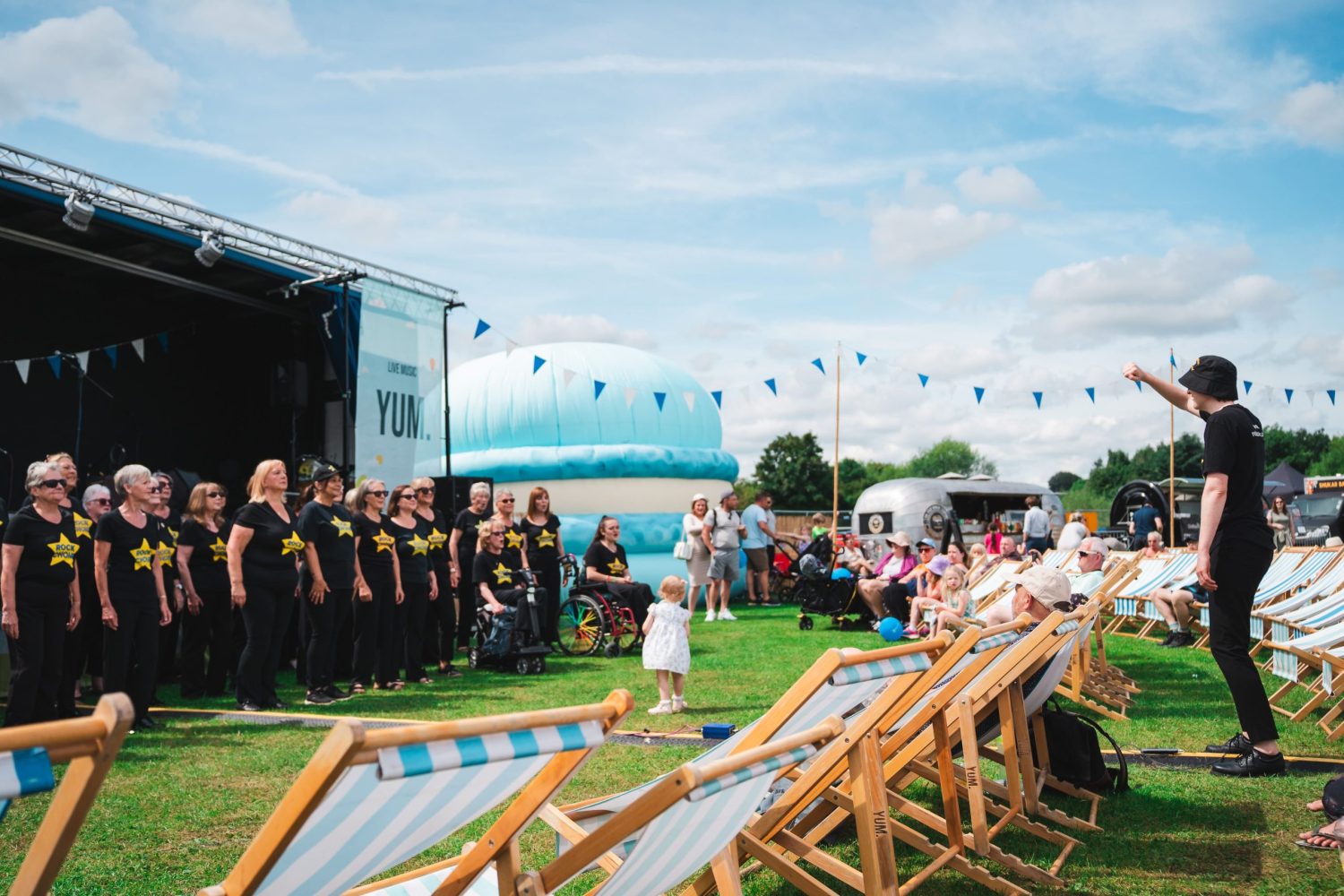 The Harrogate Food & Drink Festival Accessibility Page - Rock Choir Performance