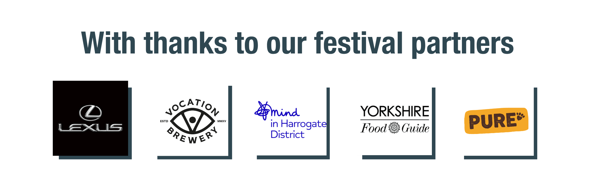 With thanks to our festival partners...